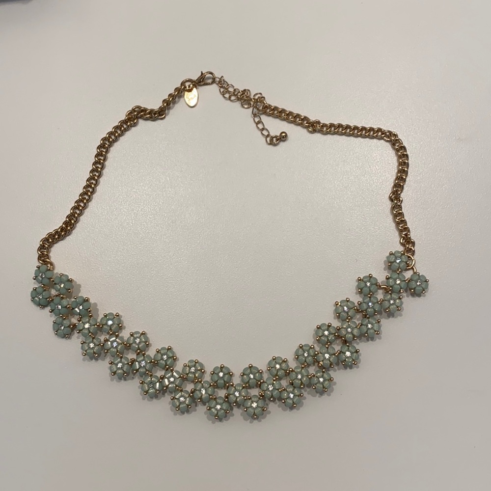 Blue Floral Necklace